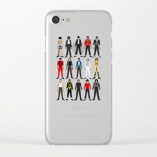 Outfits of King MJ Pop Music Clear iPhone Case