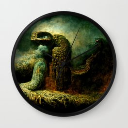Quetzalcoatl, The Serpent God Wall Clock