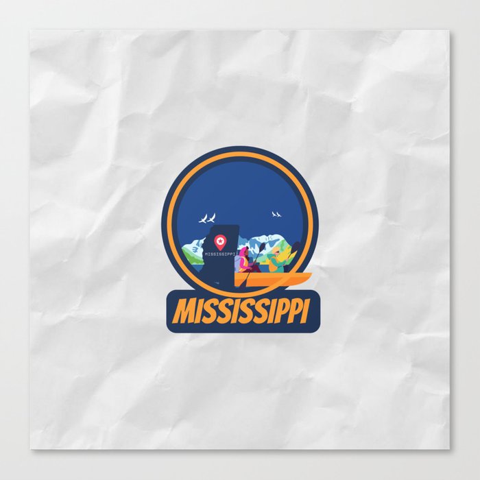 Mississippi sate Canvas Print