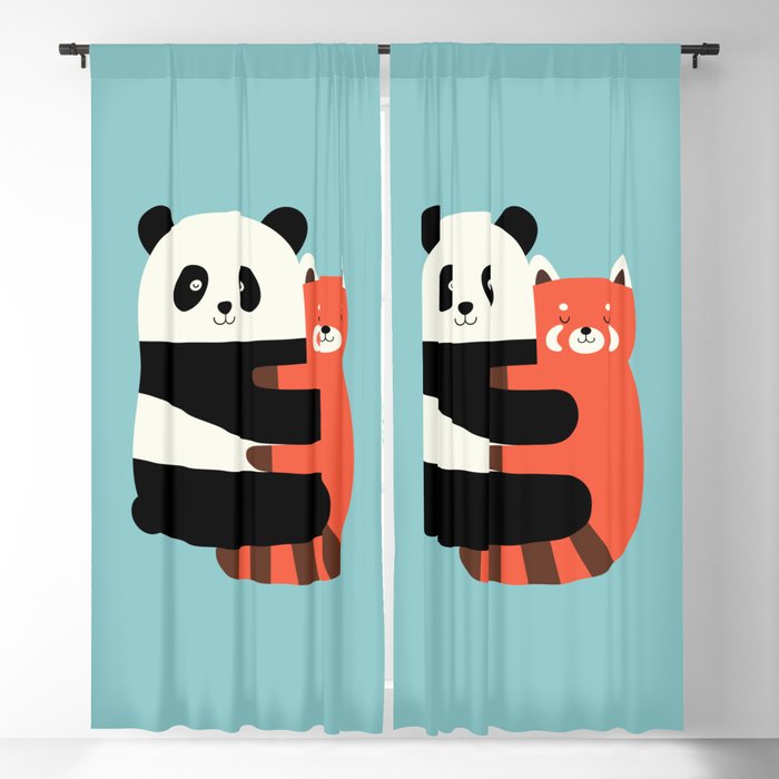 Panda Hugs Blackout Curtain