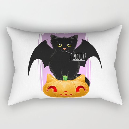 flying kitten Rectangular Pillow
