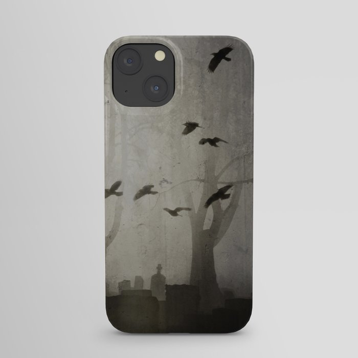 Gothic Crows Eerie Ceremony iPhone Case