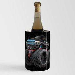 Monster Pickup Truck Cartoon Wine Chiller