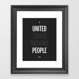 UP - United People Framed Art Print