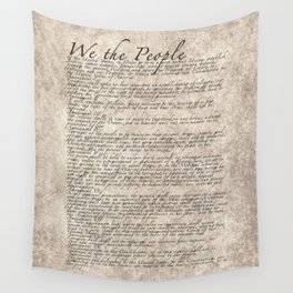 US Constitution - United States Bill of Rights Wall Tapestry