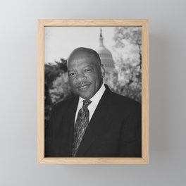 John Lewis Official Congressional Portrait - 2003 Framed Mini Art Print