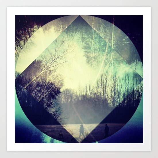 layers of a park. Art Print