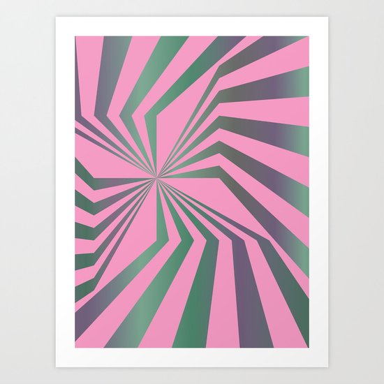 Broken Lines - Optical games Art Print