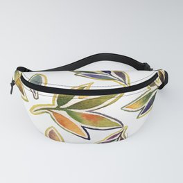 Earth Leaves pattern Fanny Pack