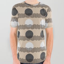 Abstraction_SUNRISE_SUNSET_WAVE_OCEAN_GEOMETRIC_POP_ART_0611A All Over Graphic Tee