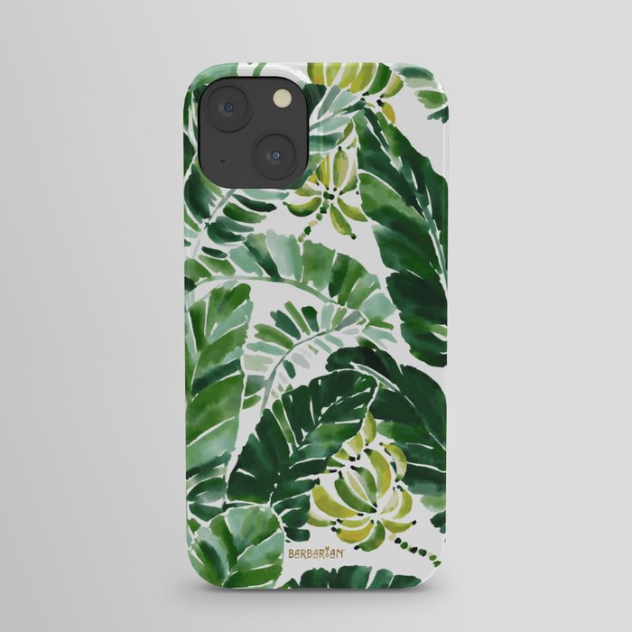 BANANA BELIEFS Tropical Banana Leaf Pattern iPhone Case