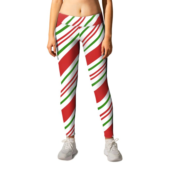 Thick red leggings sales