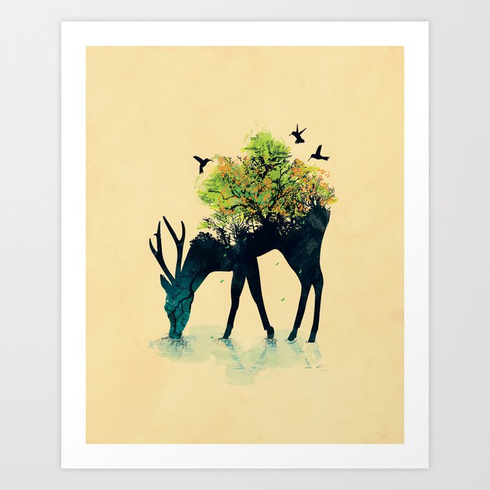 Watering (A Life Into Itself) Art Print