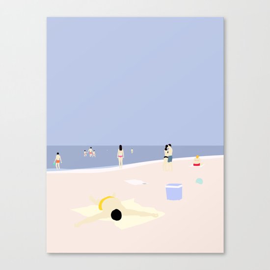 PÅ STRANDEN Canvas Print