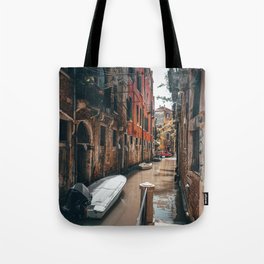 Venice Italy with gondola boats surrounded by beautiful architecture along the grand canal Tote Bag