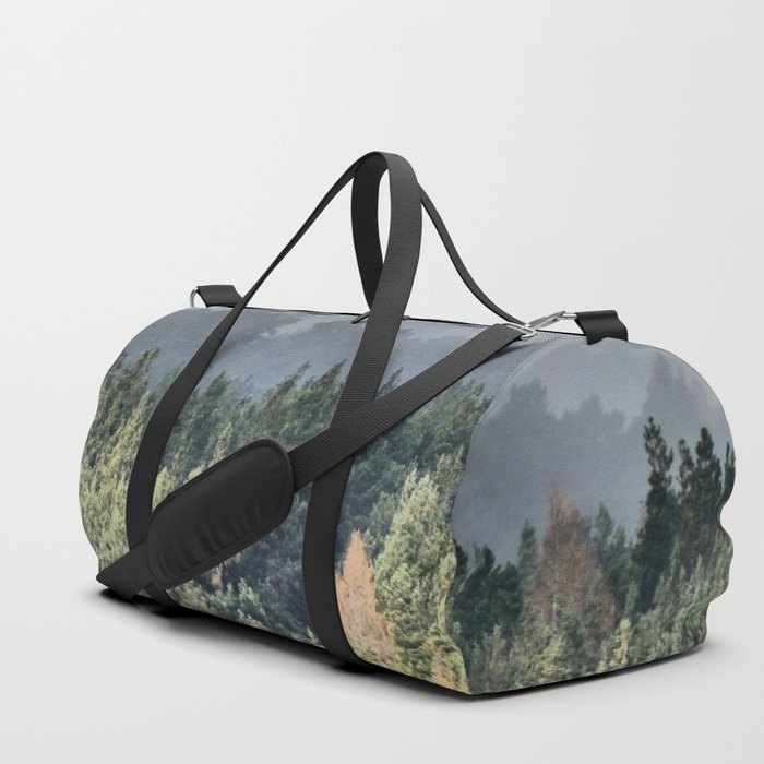  Scottish Highland Pine Forest in the Spring Rain in I Art Duffle Bag