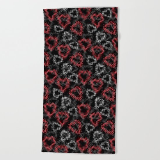 Broken hearts. Beach Towel