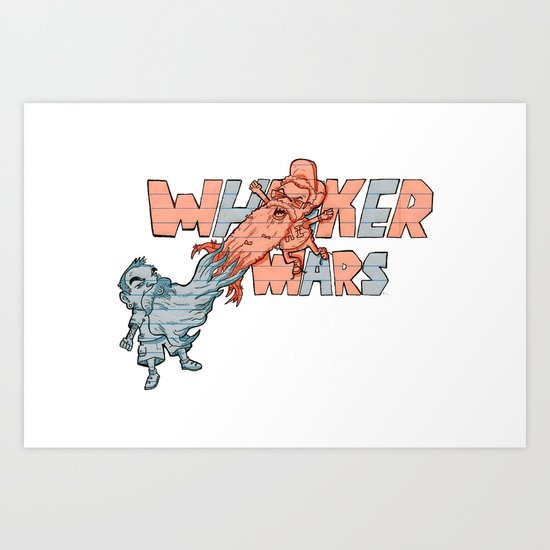 Whisker wars Art Print