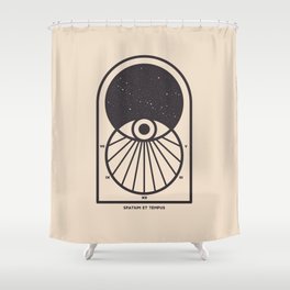 Space and Time Shower Curtain