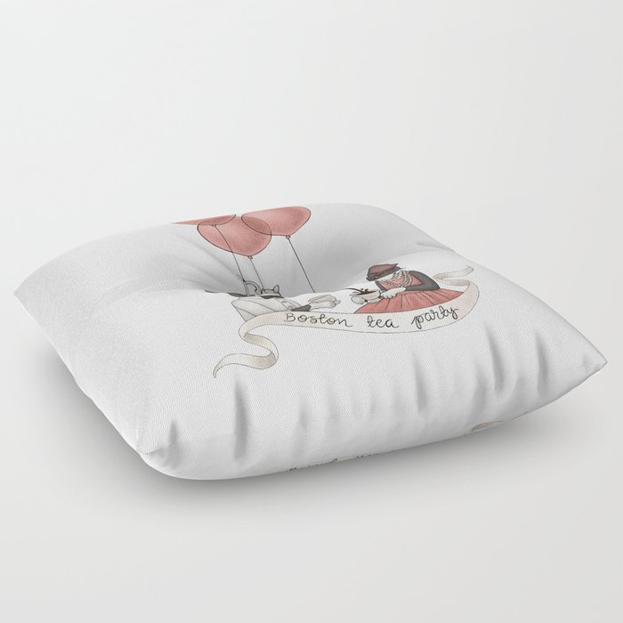 Boston Tea Party Floor Pillow By Drivis