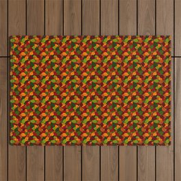Autumn Leaves Pattern Outdoor Rug