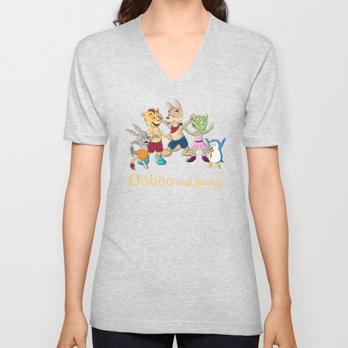 Ooboo and friends - Everyone V Neck T Shirt