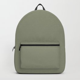 Blanched Thyme green solid Backpack | Simple, Green, Blanchedthyme, Thymegreen, Credenza, Sagecredenza, Sagebench, Sagesolid, Simplesage, Plaincolor 