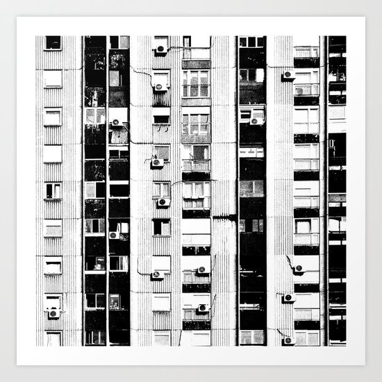 Belgrade Takovska Black And White Art Print By Studiodestruct Society6