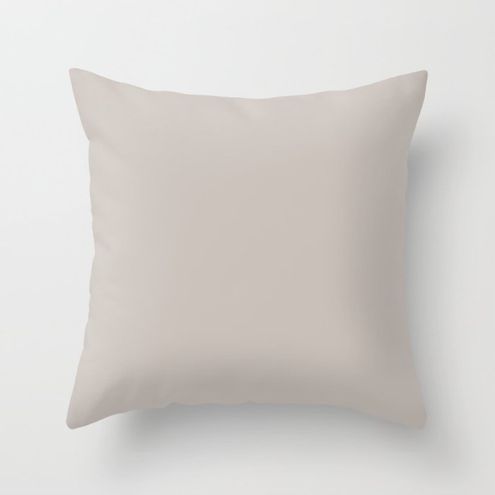Silver Scene ~ Sand-Grey Coordinating Solid Throw Pillow