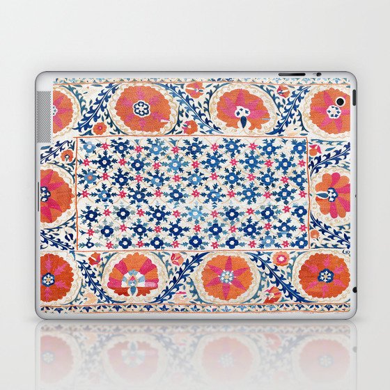 Bokhara Nim Suzani Southwest Uzbekistan Embroidery Print Laptop & iPad Skin