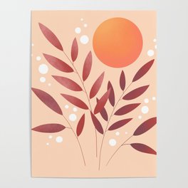 Sunset Branches Poster