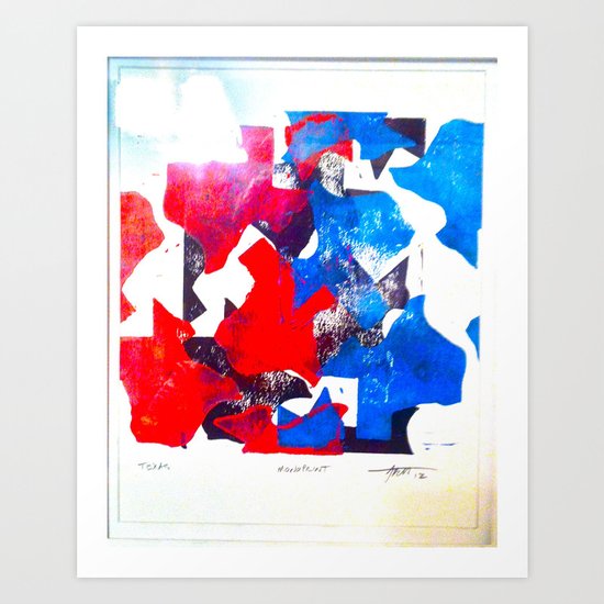 Texas Art Print