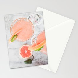 Pink Cocktails Stationery Card