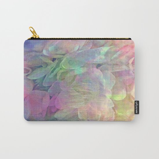 Sweet Pastel Garden Hydrangea Abstract Carry-All Pouch