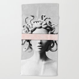 Medusa portrait Beach Towel