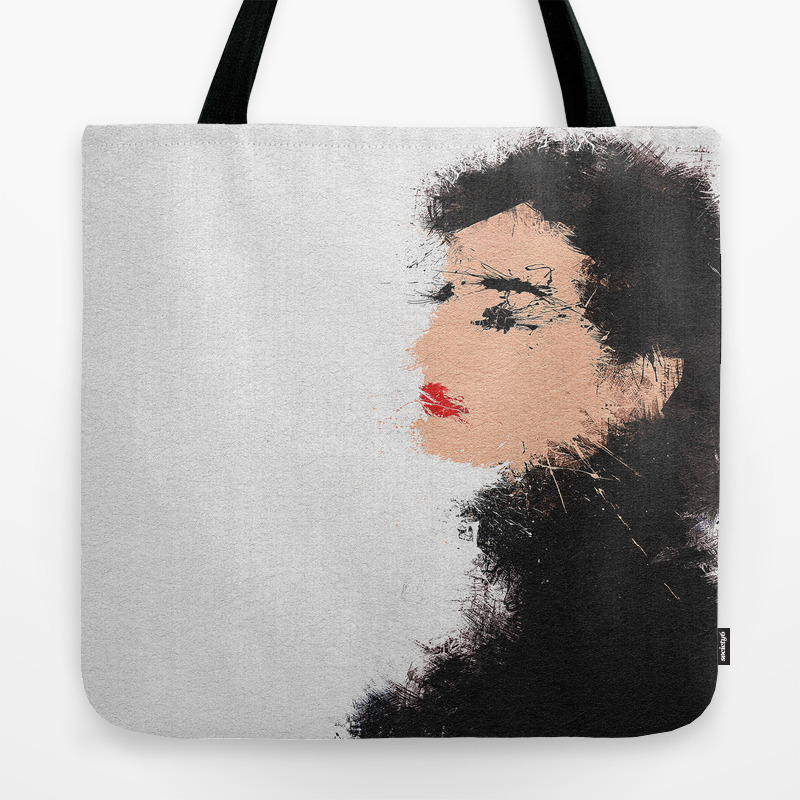 Audrey Hepburn Abstract Painting Tote Bag By Aysetoyran Society6