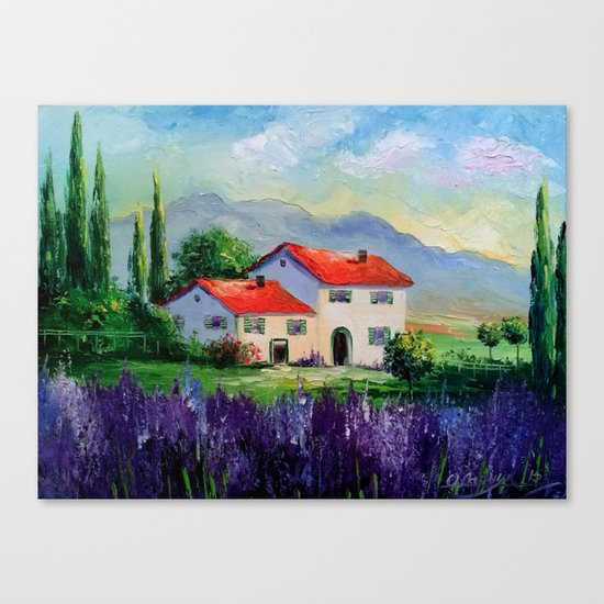 The beauty of Provence Canvas Print