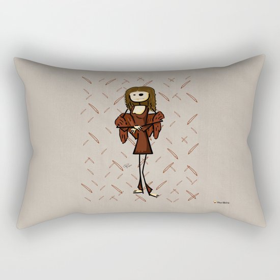 The real Gioconda Rectangular Pillow