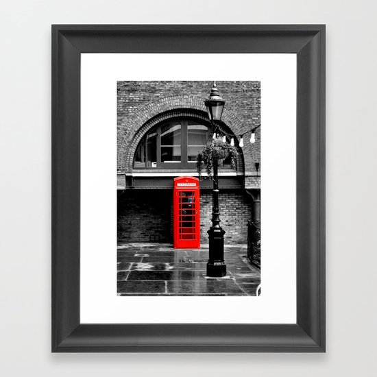 Red phone box Framed Art Print