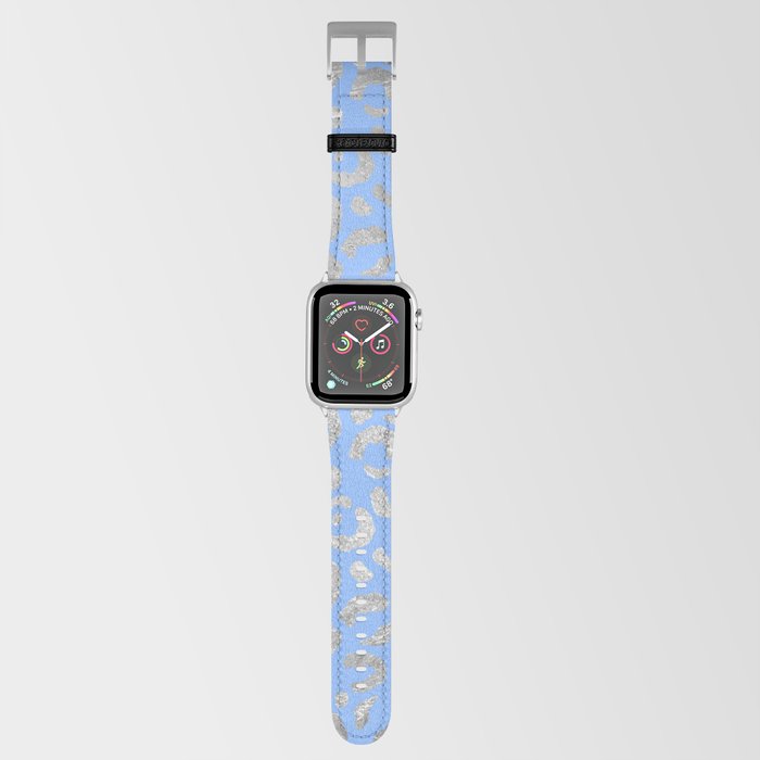 Blue Glam Leopard Print 03 Apple Watch Band