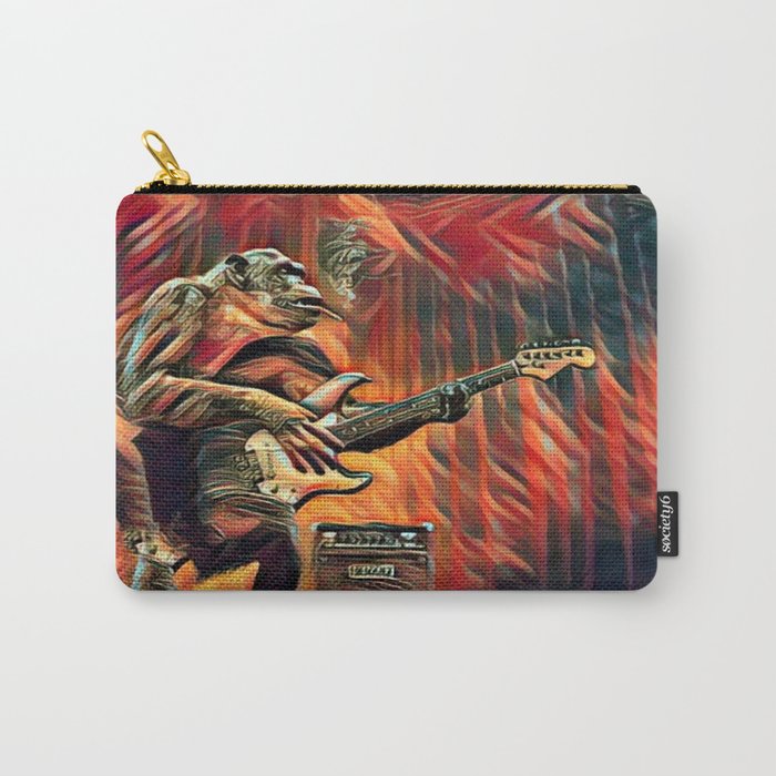 Monkey playing guitar | Musical monkey Carry-All Pouch