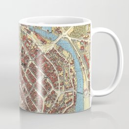 Vintage Map of Celle, Germany Coffee Mug
