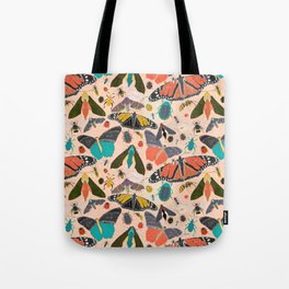 Meadow With Butterflies, Bees and Wildflowers Tote Bag