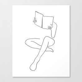 Reading Naked n.3 Canvas Print