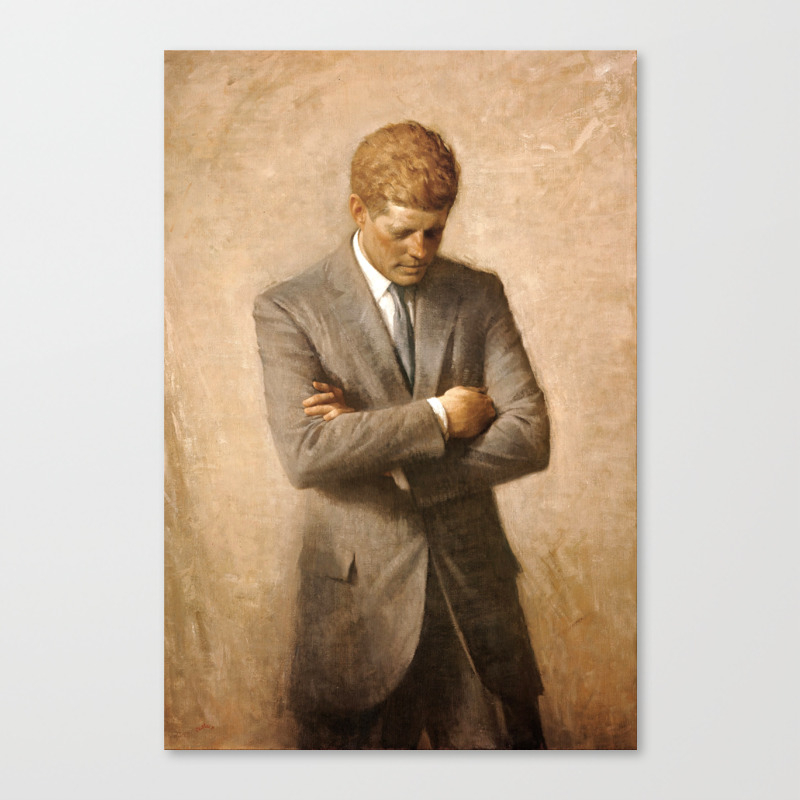 Shikler Official Portrait US President John Kennedy JFK Wall Art Print Framed