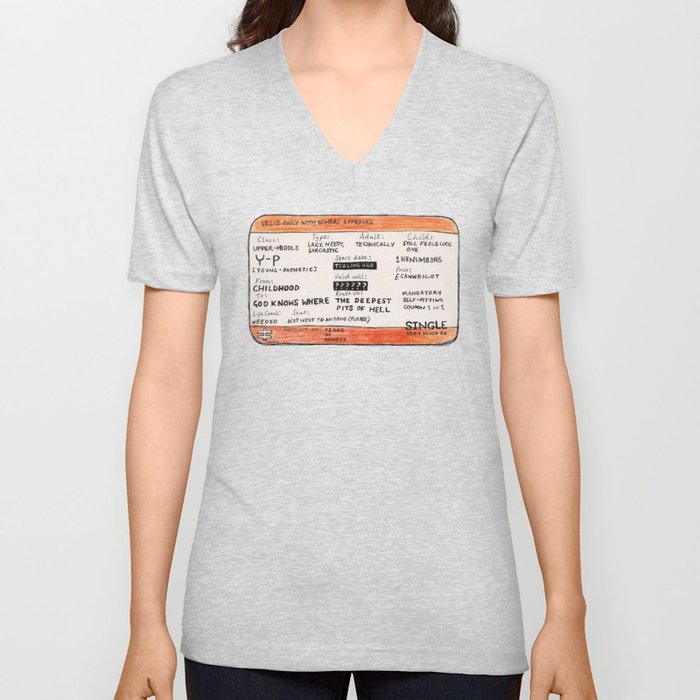 Life Crisis in a Train Ticket V Neck T Shirt