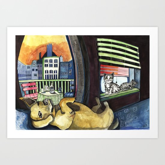 Roxy and Friends Art Print