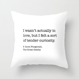 The Great Gatsby Quote Throw Pillow