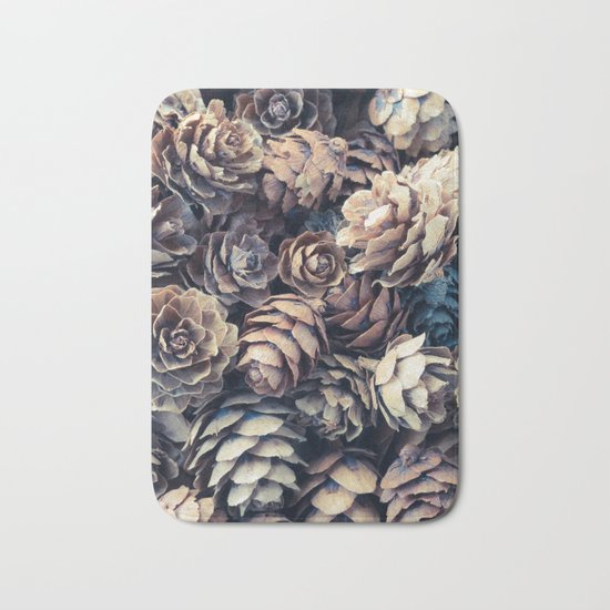 Tiny Pinecones Bath Mat
