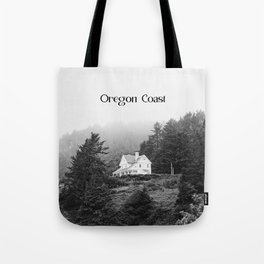 Fog on the Coast | Black and White Photography in the PNW Tote Bag